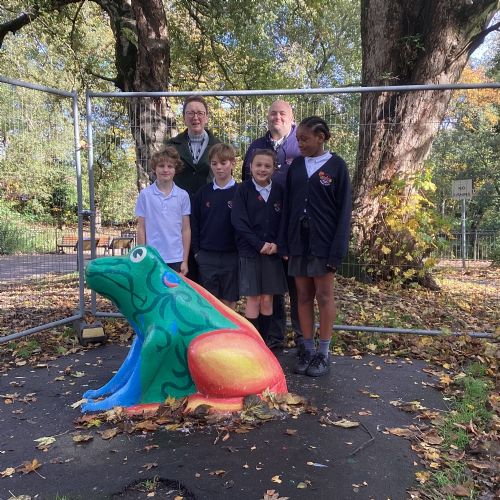 Opening of the refurbished frog and crocodile at Stamford Park